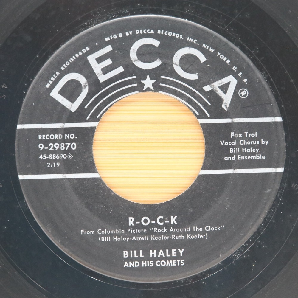 BILL HALEY & HIS COMETS - THE SAINTS ROCK 'N ROLL / R-O-C-K‎ - ROCKABILLY 45 - Picture 2 of 2